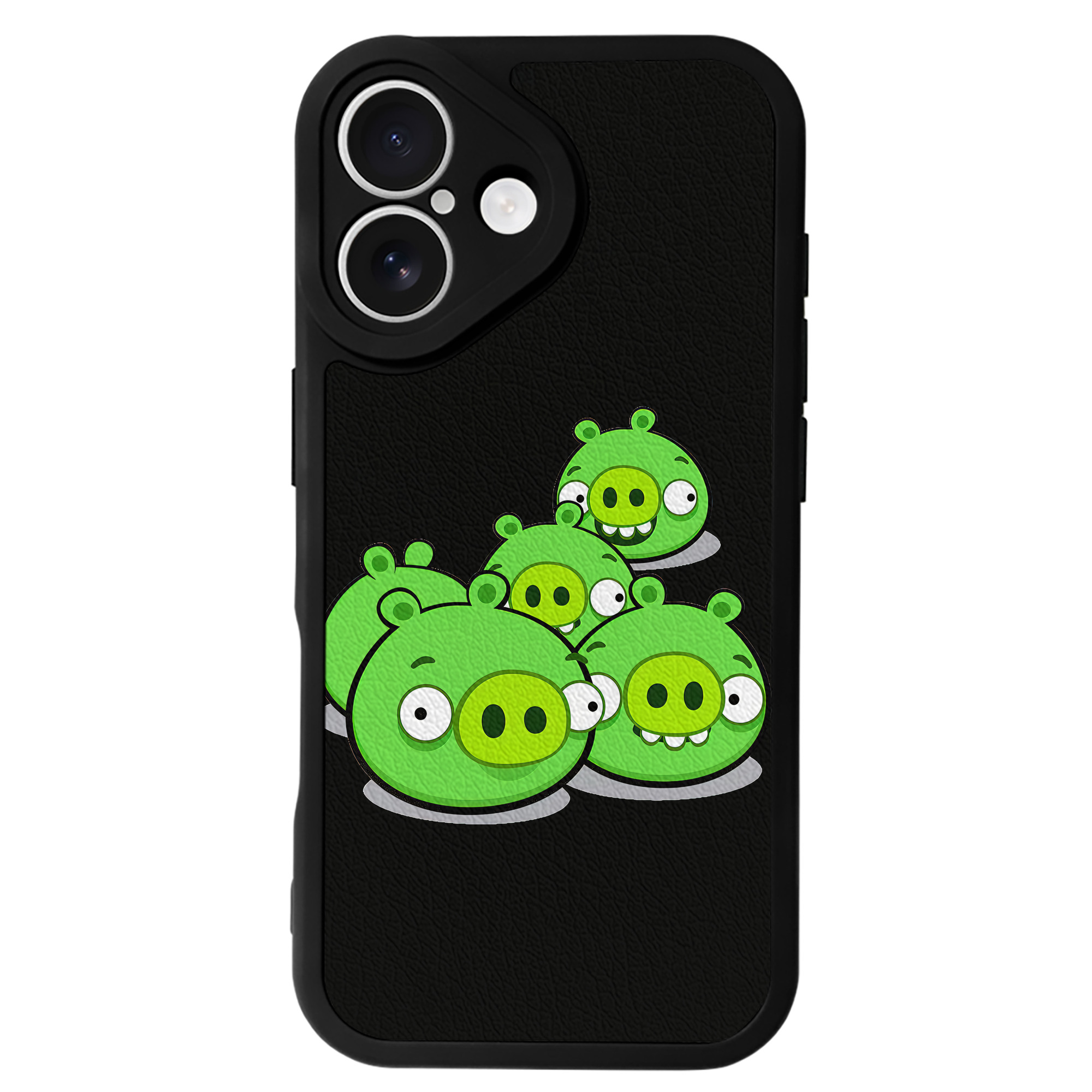 （画像用） Angry Birds アングリーバード 【iPhone 16シリーズ対応】シリコンスマホケース（レザー調） 材質：シリコン